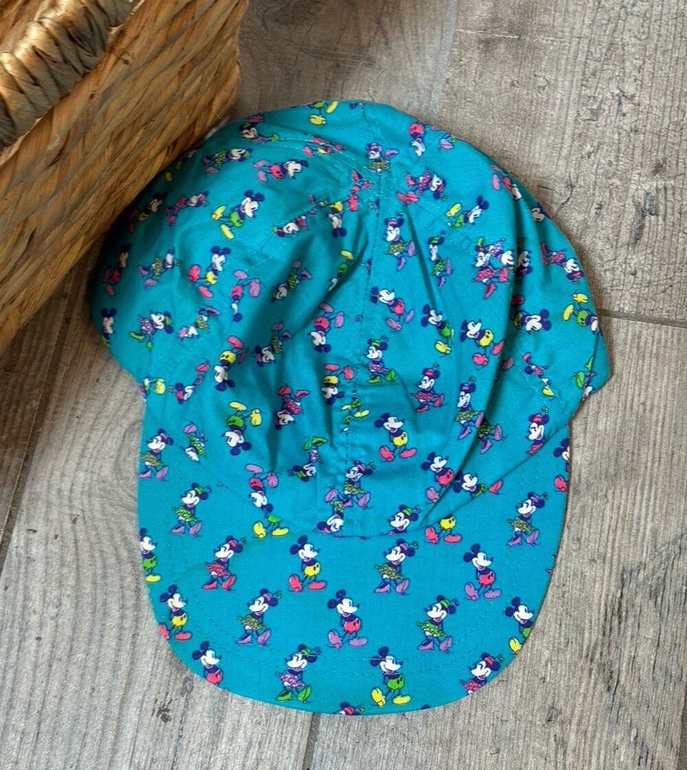 Vintage 80s Disney Mickey And Minnie Baseball Cap Hat Made In USA Adult